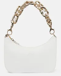 Christian Louboutin Schultertasche Loubila Chain Mini aus Leder Weiss