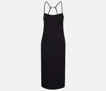 Midikleid Horsebit mit Kristallen