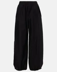 WARDROBE.NYC Weite High-Rise-Hose Schwarz