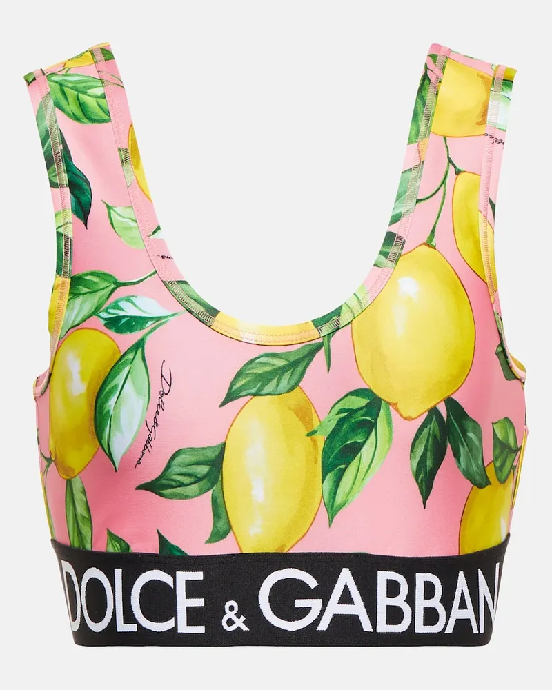 Dolce & Gabbana Bedruckter Sport-BH Multicolor