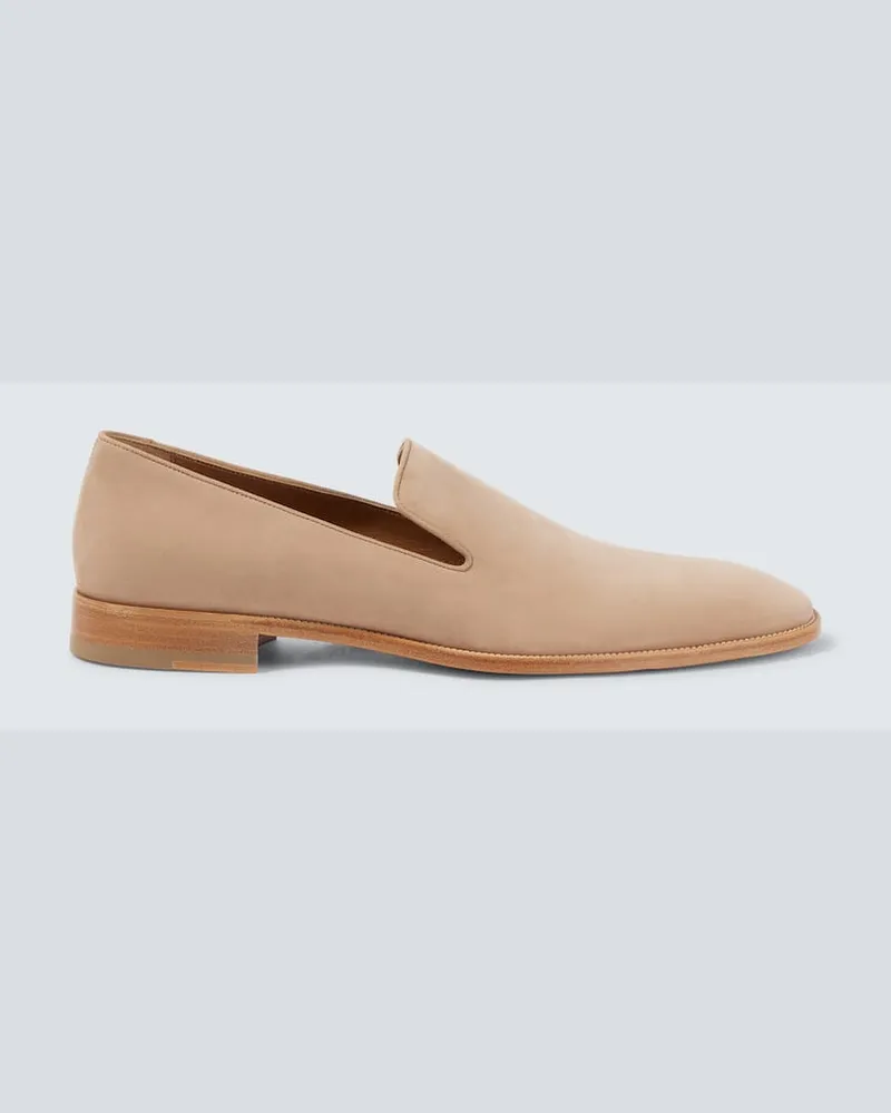 Christian Louboutin Slip-Ons Danny Flex aus Veloursleder Braun