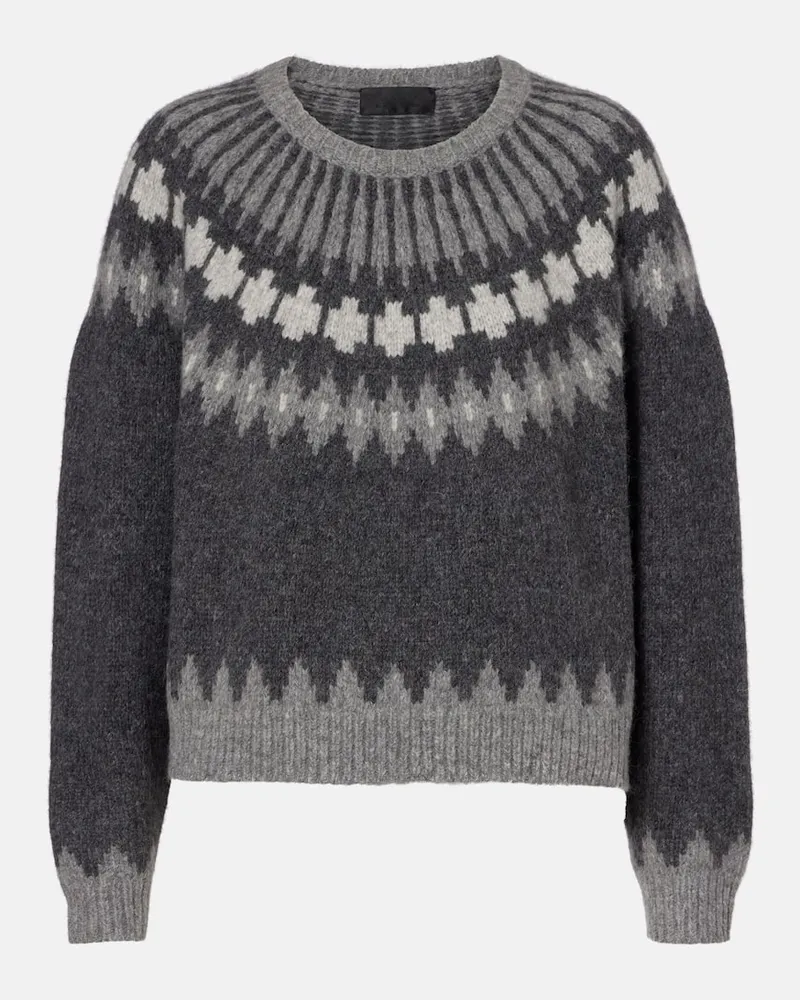 Nili Lotan Pullover Alena aus einem Alpakawollgemisch Grau