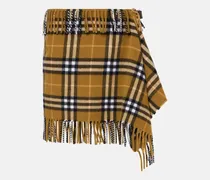 Minirock Burberry Check aus Wolle und Kaschmir