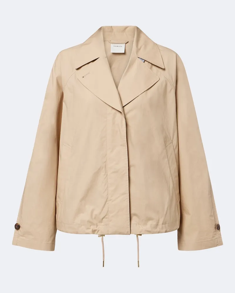 Varley Jacke Petra aus Baumwoll-Popeline Beige