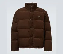 Daunenjacke aus Baumwoll-Cord