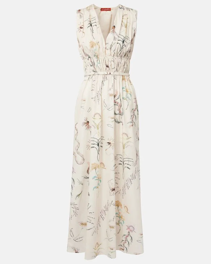 Altuzarra Midikleid Fie aus einem Baumwollgemisch Multicolor