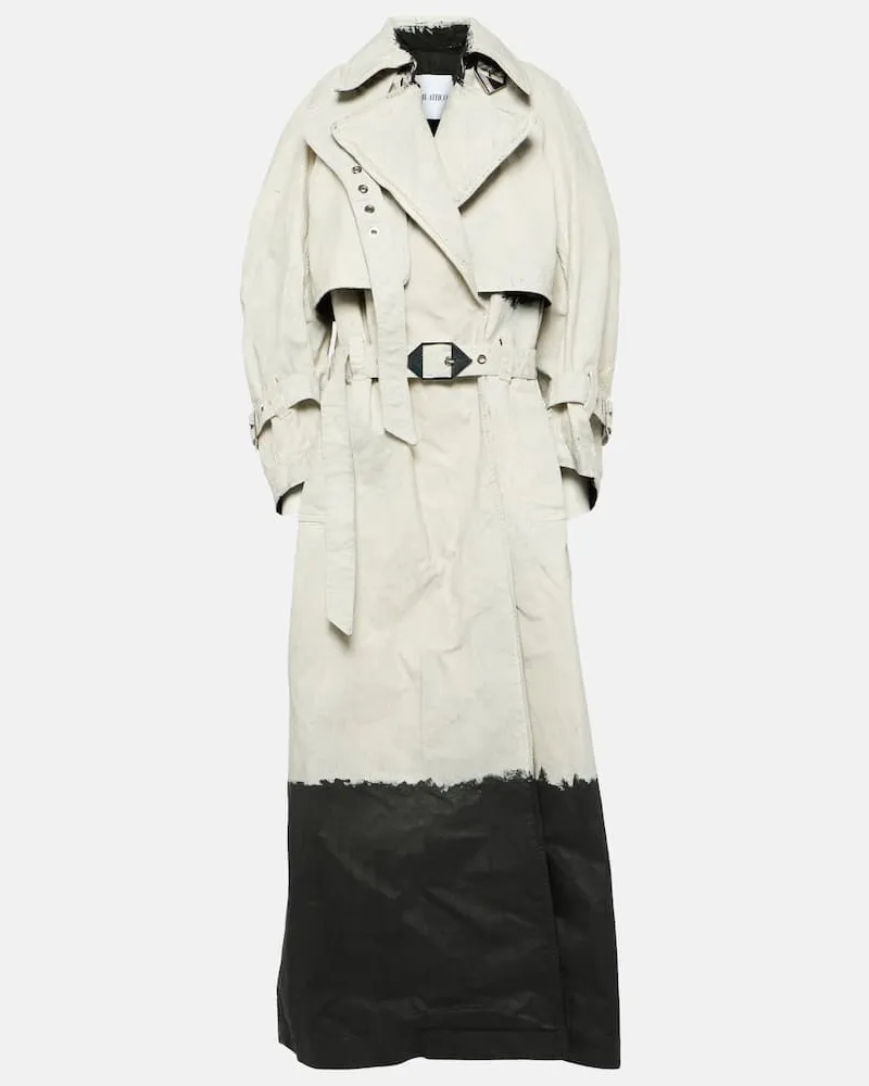 ATTICO Trenchcoat aus Denim Weiß