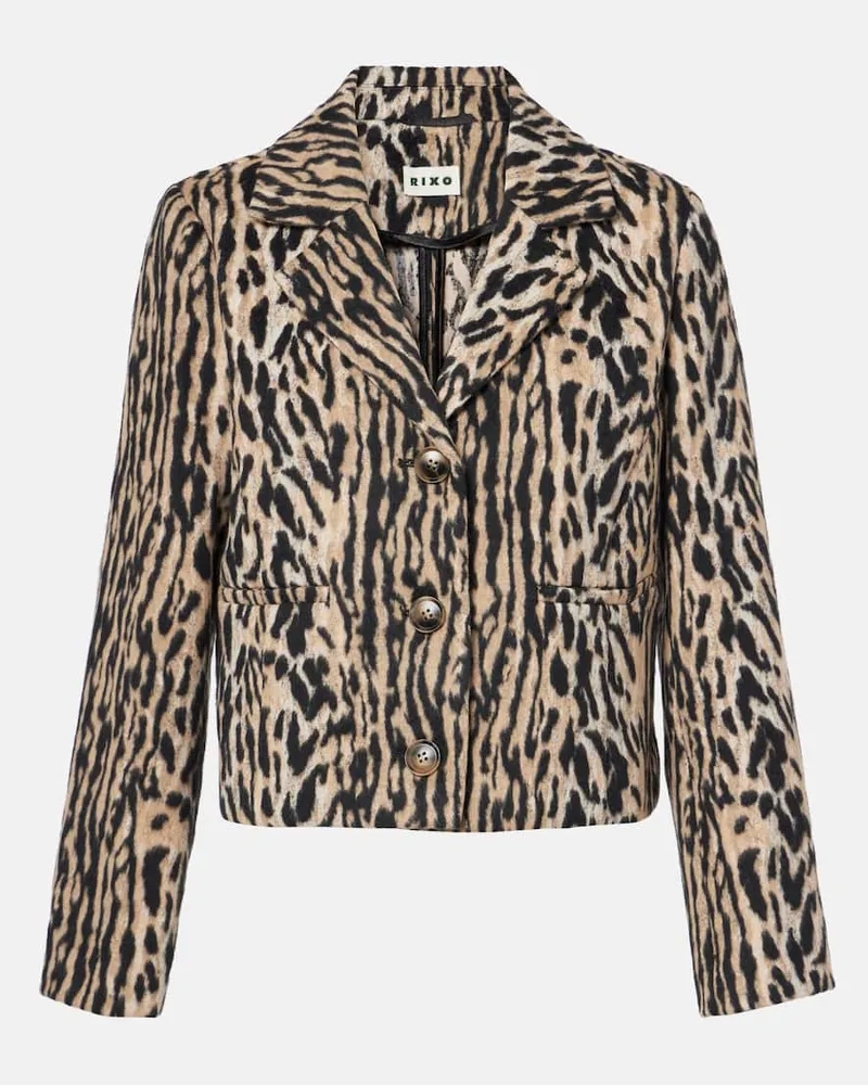 RIXO Bedruckte Jacke Leila Braun