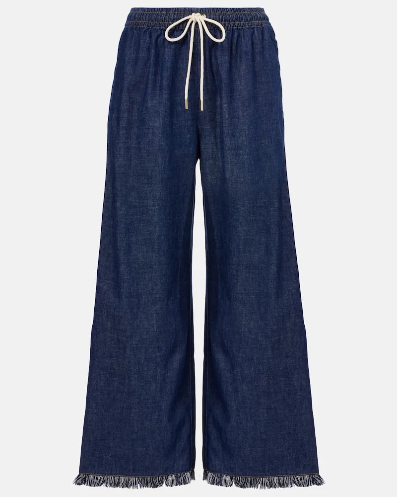 Zimmermann Wide-Leg Jeans Rhiannon Blau