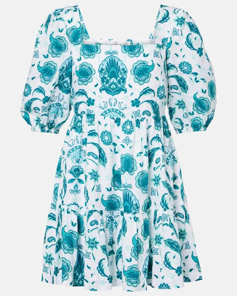 Heidi Klein Minikleid Kos aus Leinen Weiß