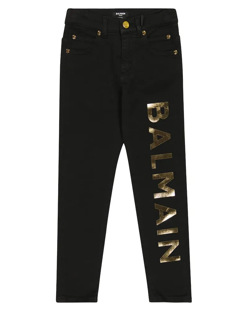 Balmain Hose aus einem Baumwollgemisch Multicolor