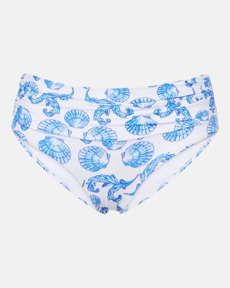 Melissa Odabash Bedrucktes Bikini-Höschen Bel Air Blau