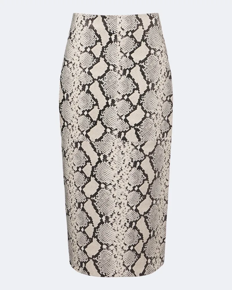 Róhe Róhe Midirock aus Leder Multicolor