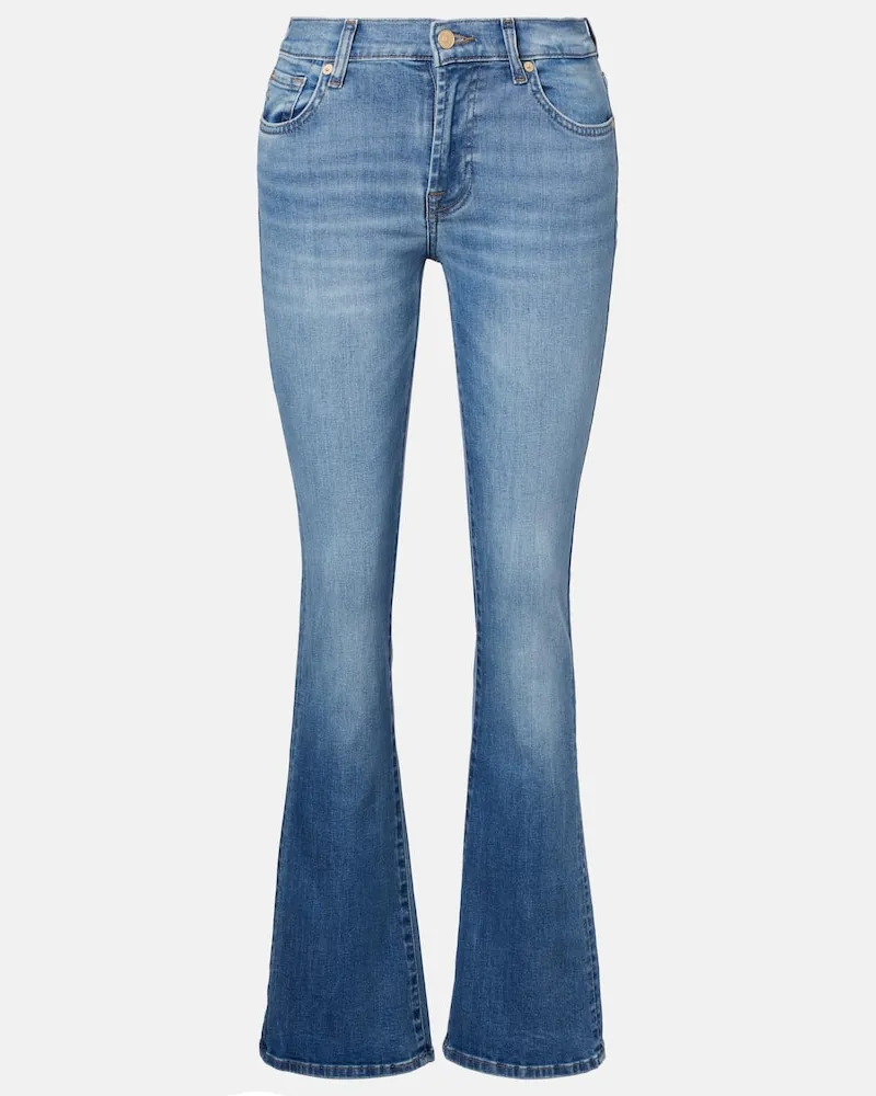 7 for all mankind Mid-Rise Jeans Blau