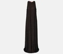 Robe GG aus Seide mit Kristallen