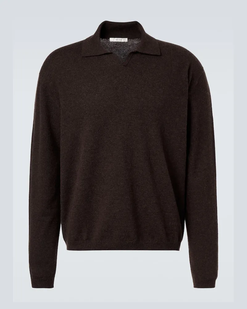 The Row Polopullover Franz aus Kaschmir Braun