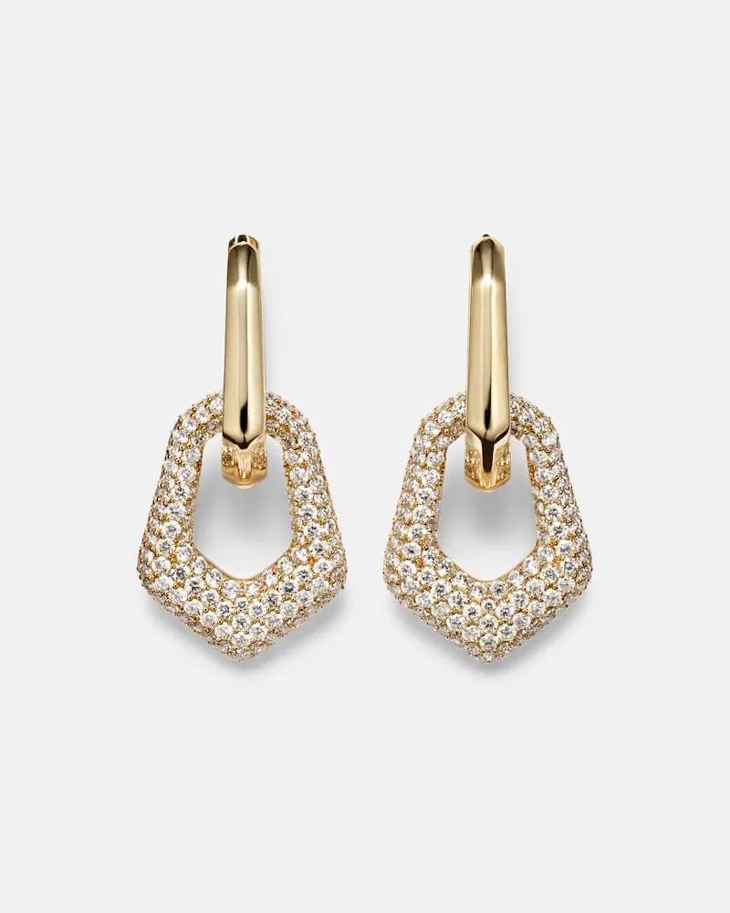 Ananya Ohrringe aus 18kt Gelbgold mit Diamanten Gold