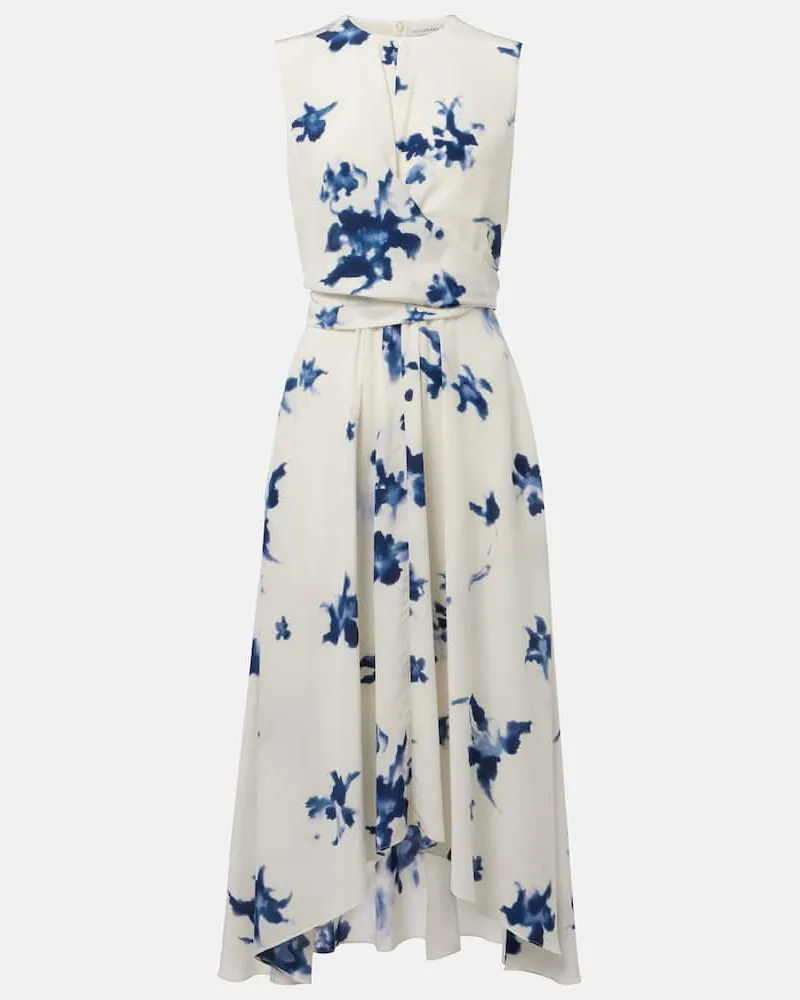 Altuzarra Wickelkleid Penny aus Seide Weiß