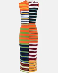 Marni Midikleid aus Wolle Multicolor