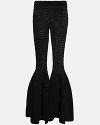 Alaïa Alaia High-Rise-Schlaghose Weiss