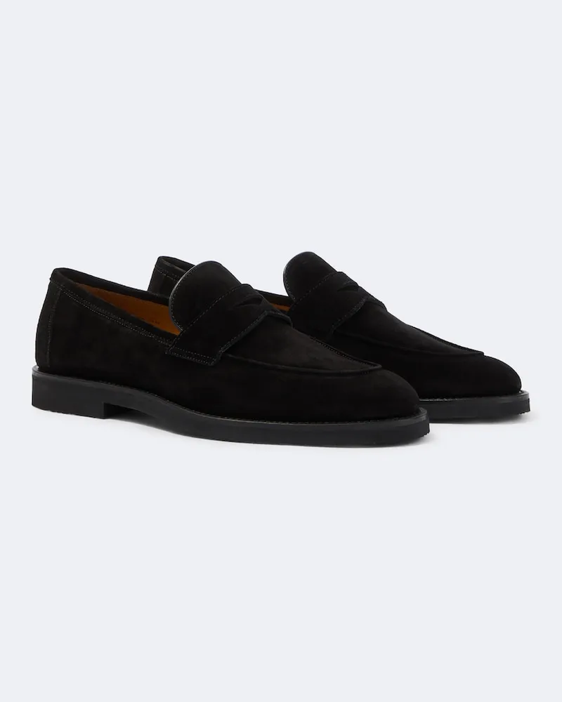 Magnanni Loafer Cervan aus Veloursleder Schwarz