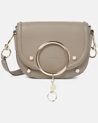 See by Chloé See By Chloe Schultertasche Mara aus Leder Grau