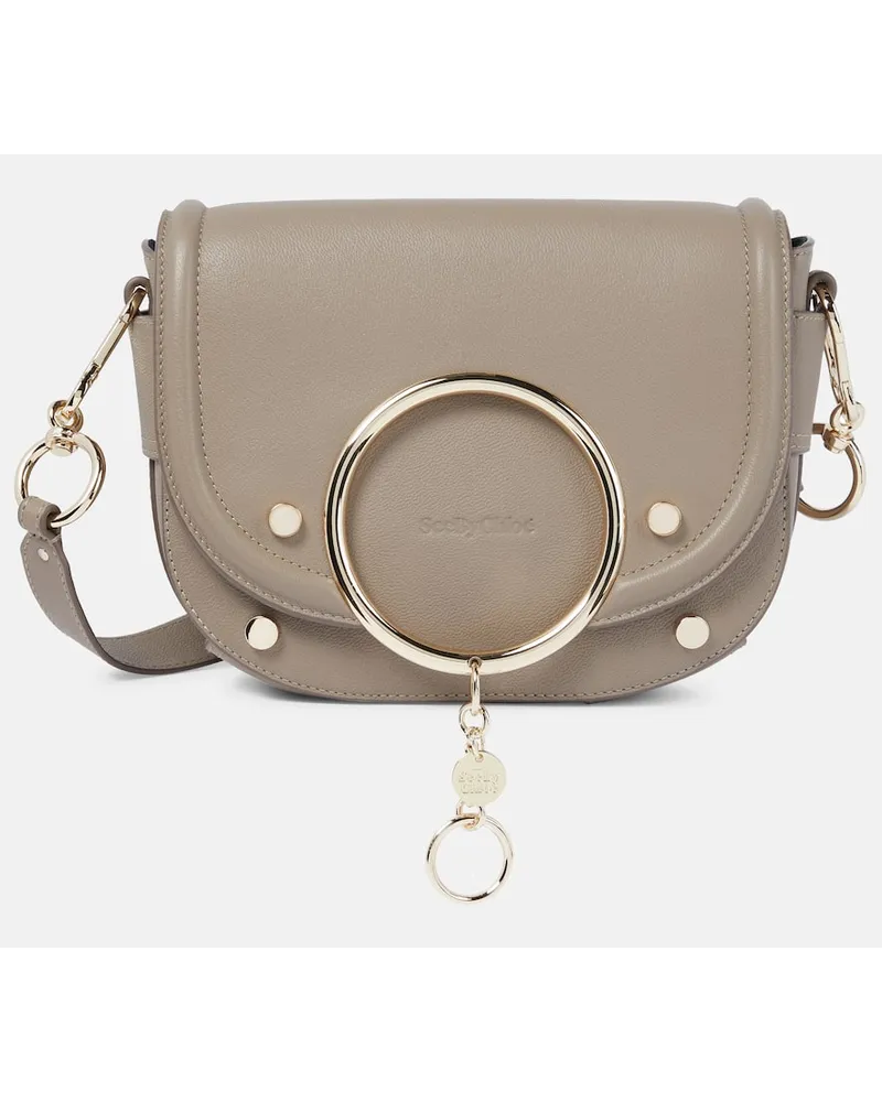 See by Chloé See By Chloe Schultertasche Mara aus Leder Grau