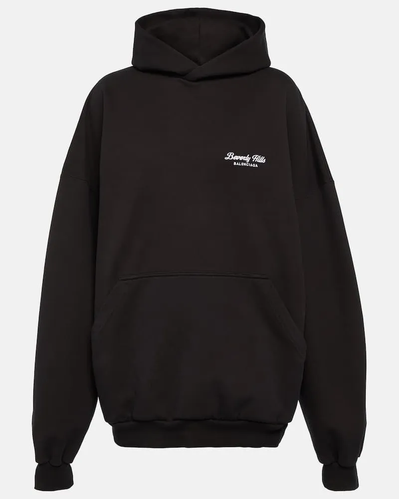 Balenciaga Oversize-Hoodie Beverly Hills aus Baumwolle Rosa