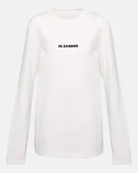 Jil Sander Sweatshirt aus Baumwolle Weiss