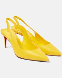 Christian Louboutin Slingback-Pumps Hot Chick Sling 70 aus Leder Gelb