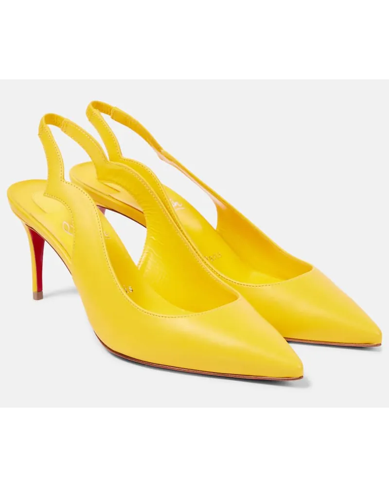 Christian Louboutin Slingback-Pumps Hot Chick Sling 70 aus Leder Gelb