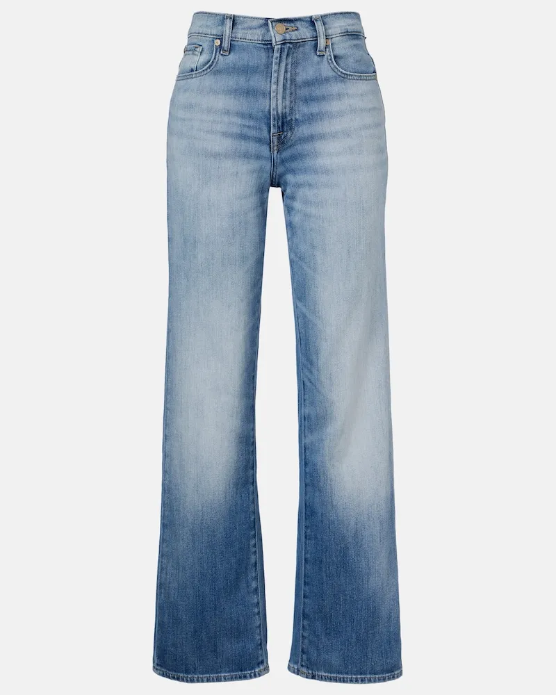 7 for all mankind Straight Jeans Stovepipe Blau
