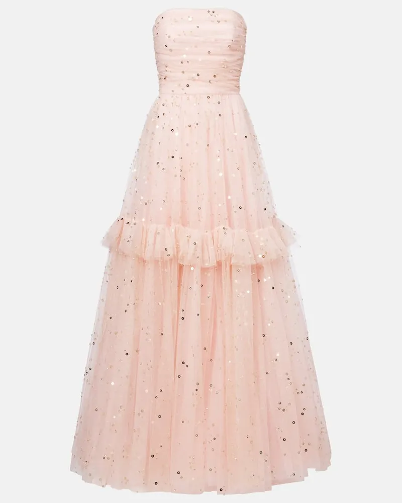 Jenny Packham Robe mit Pailletten Pink