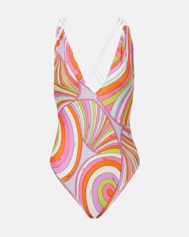 Emilio Pucci Badeanzug Iride Multicolor