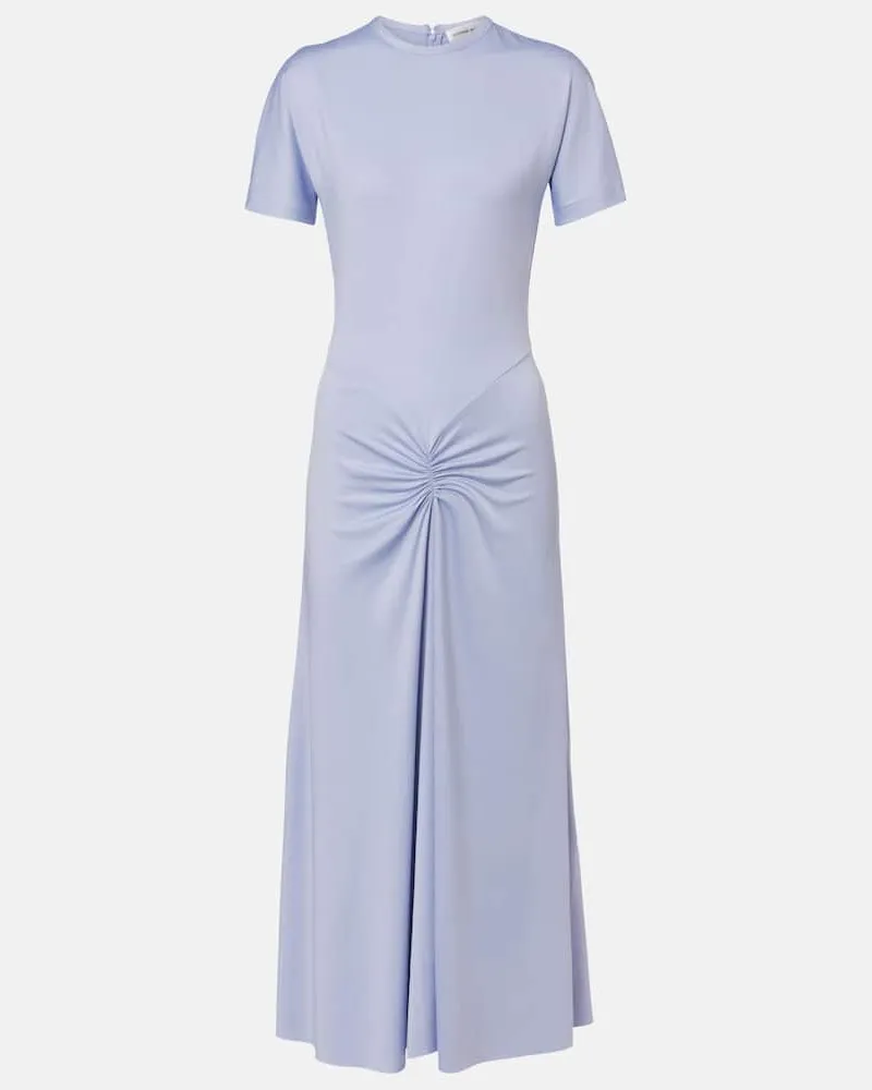 Victoria Beckham Midikleid aus Jersey Blau