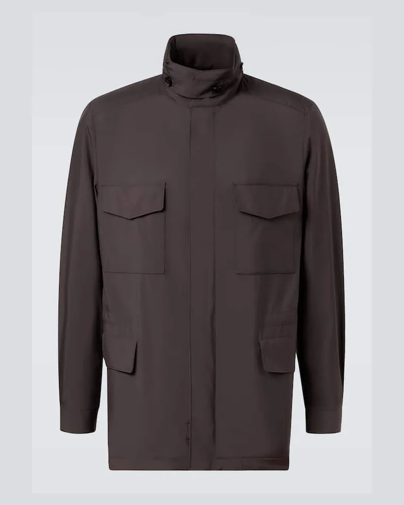 Loro Piana Feldjacke Traveler Braun