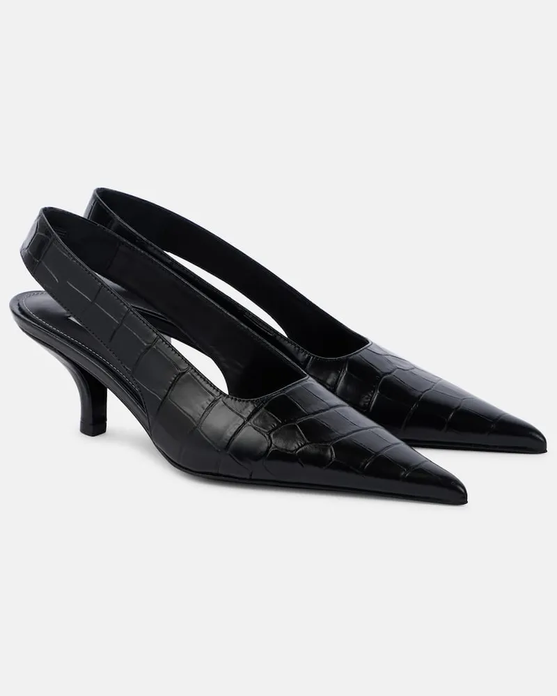 Totême Slingback-Pumps aus Leder Schwarz