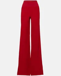 Rick Owens Gerade Hose aus Crepe Rot