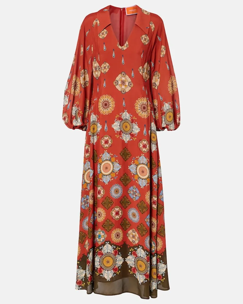 La DoubleJ Bedrucktes Maxikleid Diva Rot