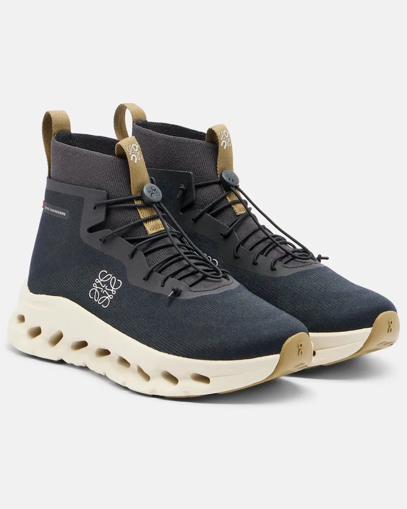 Loewe X On High-Top Sneakers Cloudtilt Schwarz