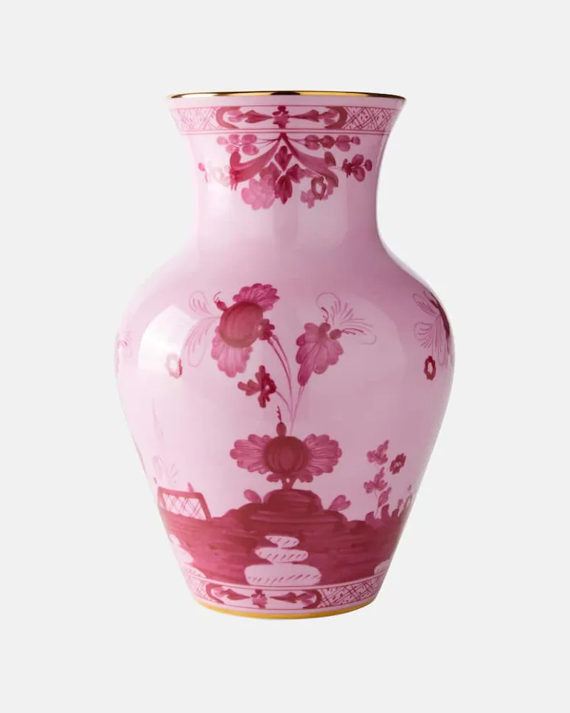 Ginori 1735 Vase Oriente Italiano Ming Pink