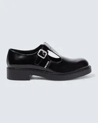 Prada Slip-Ons aus Leder Schwarz