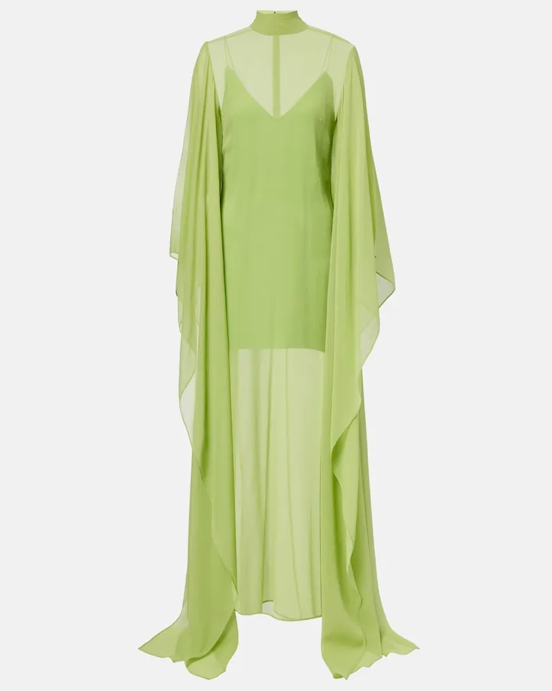 Taller Marmo Kaftan Lanzarote Garden aus Seide Grün