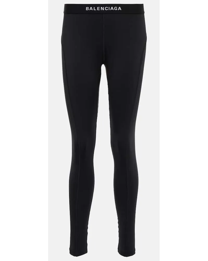 Balenciaga Bedruckte Leggings Schwarz