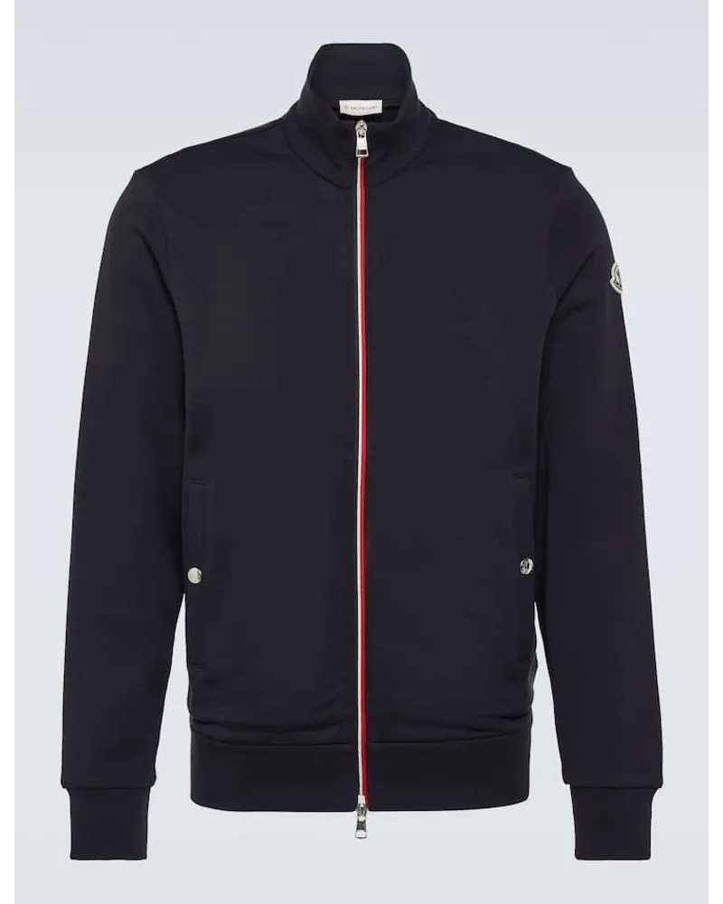 Moncler Cardigan aus Baumwolle Schwarz