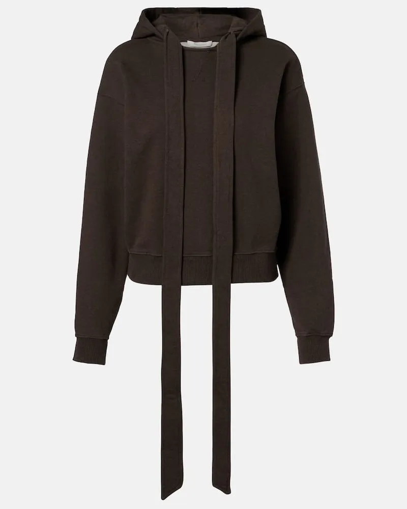 J.W.Anderson Hoodie aus Baumwoll-Jersey Braun