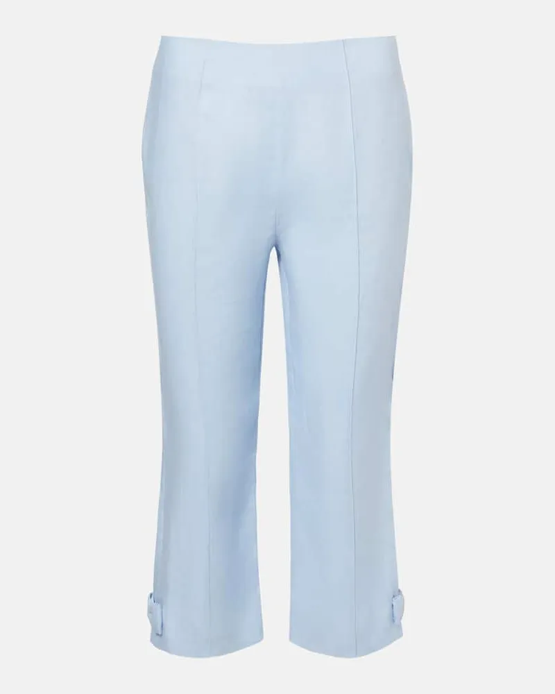 Posse Caprihose Harper aus Leinen Blau