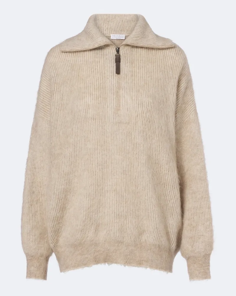 Brunello Cucinelli Polopullover Weiß