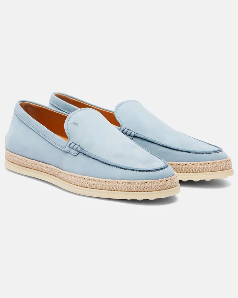 TOD'S Loafers aus Veloursleder Blau