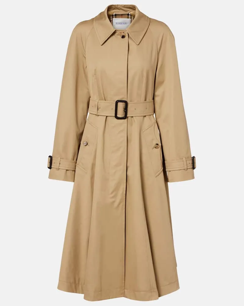 Burberry Trenchcoat aus Baumwolle Beige